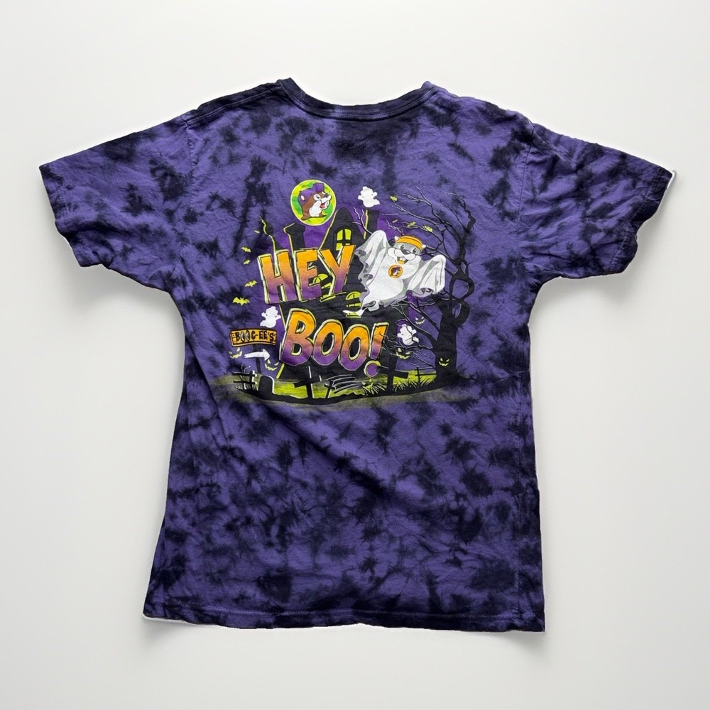 Buc-ee's T Shirt Mens M Tie Dye Halloween Ghost 2024 Hey Boo Fall Graphic Tee